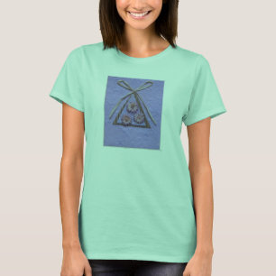 Camiseta Cinta de Cinta de Cáncer de Cerebro Triángulo Cami