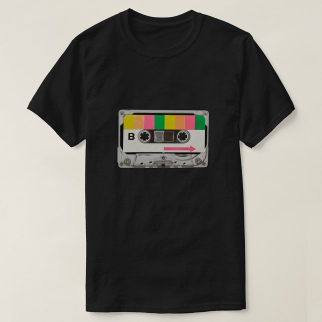 Camiseta Cinta de cinta retro (Diseño del anverso)