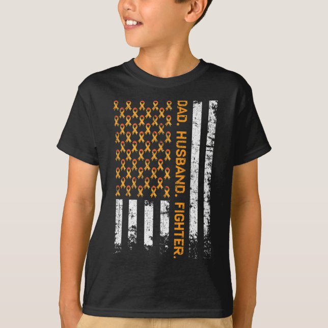 Camiseta Cinta de combate de marido usa bandera de Estados  (Anverso)