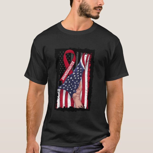 Camiseta Cinta de Conciencia de Mieloma Múltiple de Nieta E (Anverso)