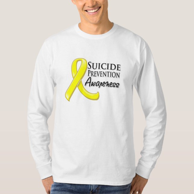 Camiseta Cinta de Conciencia de Prevención del Suicidio (Anverso)