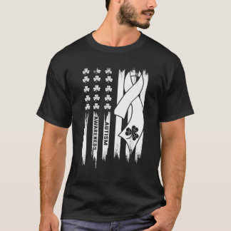 Camiseta Cinta de Conciencia del Autismo Bandera de EE. UU.