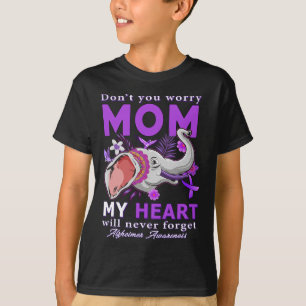 Camiseta Cinta de Conciencia Mi Corazón Nunca Olvidará a Ma