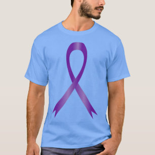 Camiseta Cinta de conciencia morada oscura