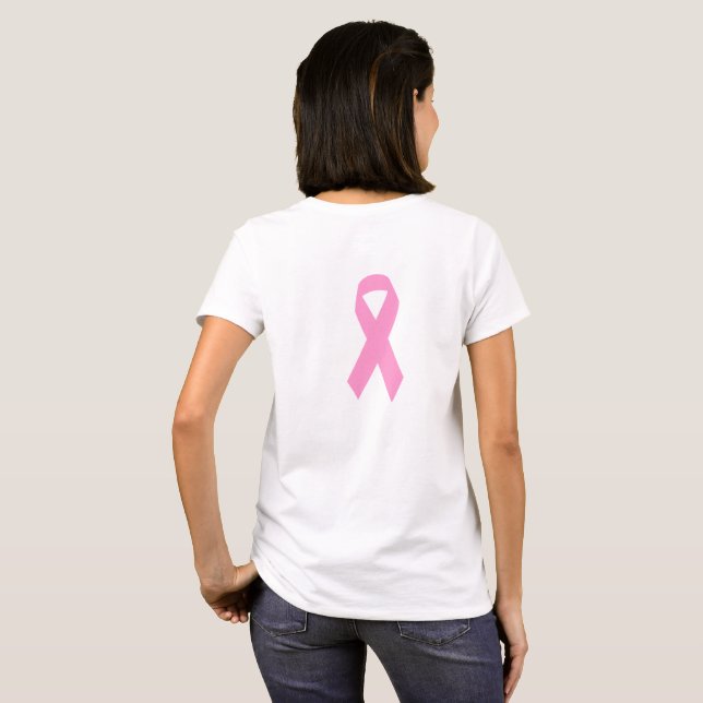 Camiseta Cinta de Conciencia Rosa (Reverso completo)