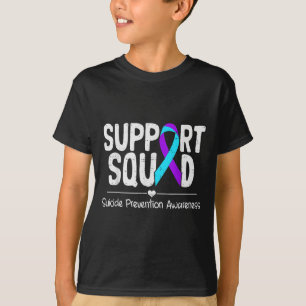 Camiseta Cinta de Conciencia sobre el Suicidio Verde Azulad