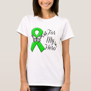 Camiseta Cinta De Conciencia Verde Para Mi Héroe