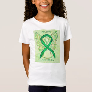 Camiseta Cinta de conciencia verde sobre salud mental Camis