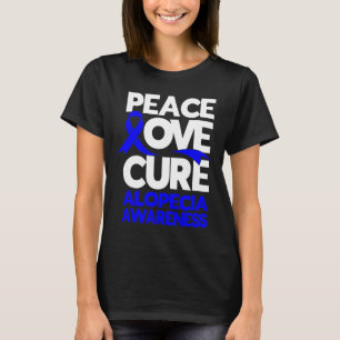 Camiseta Cinta de Concienciación de Alopecia de Apoyo de la
