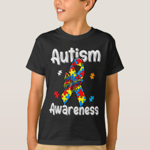 Camiseta Cinta de concienciación sobre el autismo mariposa 