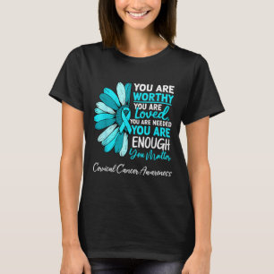 Camiseta Cinta de concienciación sobre el cáncer de cuello