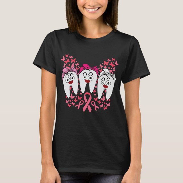 Camiseta Cinta de Concienciación sobre el Cáncer de Mama Es (Anverso)