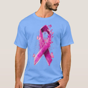 Camiseta Cinta De Concienciación Sobre El Cáncer De Mama Ro