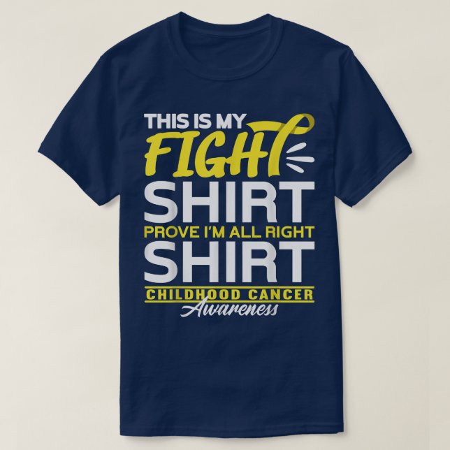 Camiseta Cinta De Concienciación Sobre El Oro "Fight Shirt  (Diseño del anverso)