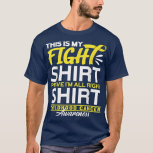 Camiseta Cinta De Concienciación Sobre El Oro "Fight Shirt 