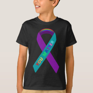 Camiseta Cinta De Concienciación Sobre El Suicidio inspirad