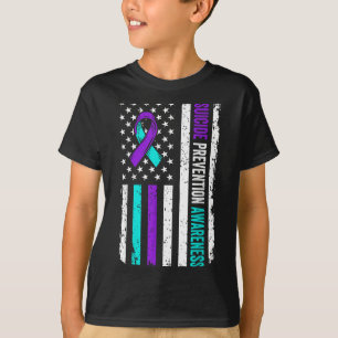 Camiseta Cinta de concienciación sobre la prevención del su