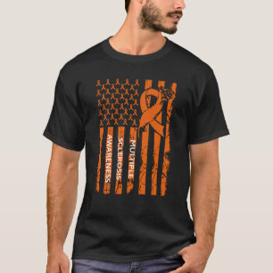 Camiseta Cinta de concientización de esclerosis múltiple MS