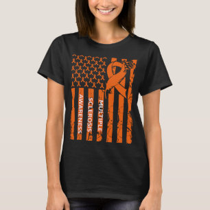Camiseta Cinta de concientización de esclerosis múltiple MS