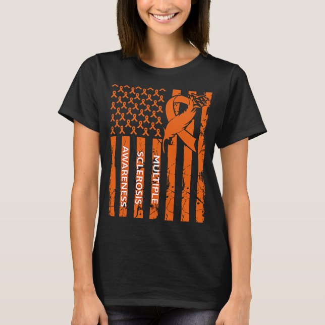 Camiseta Cinta de concientización de esclerosis múltiple MS (Anverso)