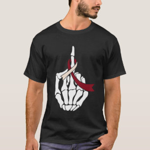 Camiseta Cinta de Concientización de Mano Esquelética Gesto