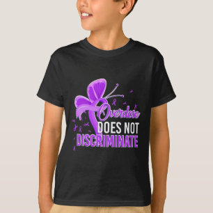 Camiseta Cinta de Concientización Púrpura No discrimina