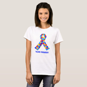 Camiseta Cinta de concientización sobre autismo personaliz
