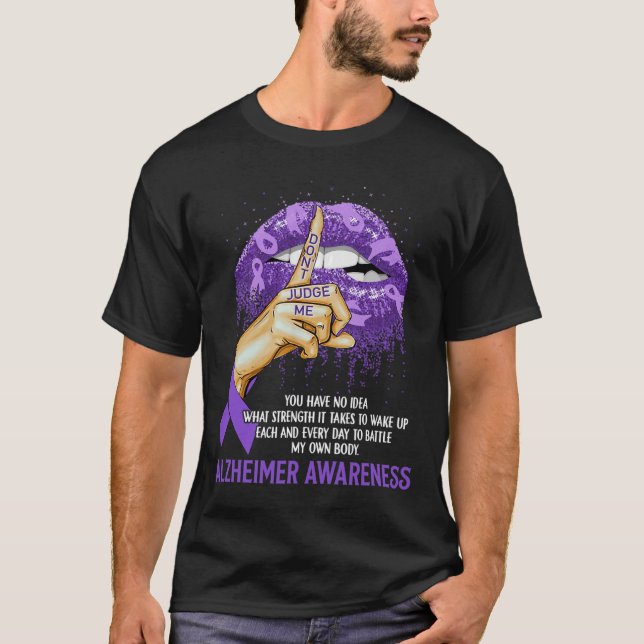 Camiseta Cinta de Concientización sobre el Alzheimer de Lab (Anverso)