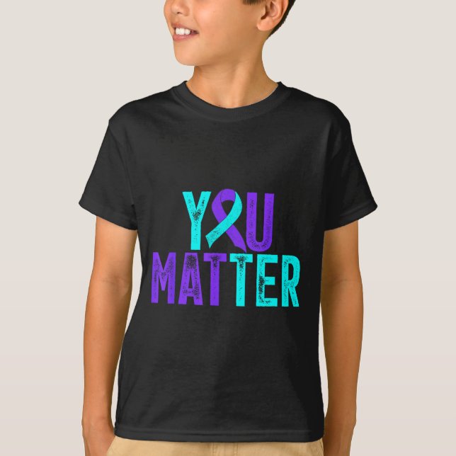 Camiseta Cinta de Concientización sobre Prevención del Suic (Anverso)