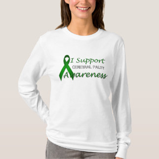Camiseta Cinta de concientización verde de parálisis cerebr