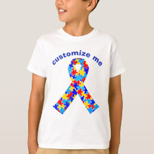 Camiseta Cinta de encargo de la conciencia del autismo