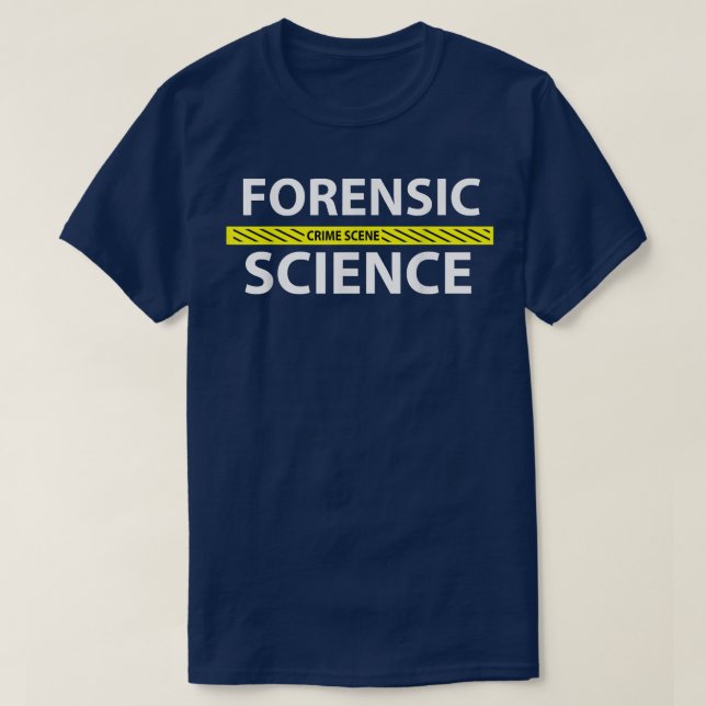 Camiseta Cinta de escena del crimen de ciencia forense (Diseño del anverso)