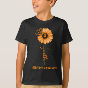 Camiseta Cinta de flor de margarita de fe de concienciación