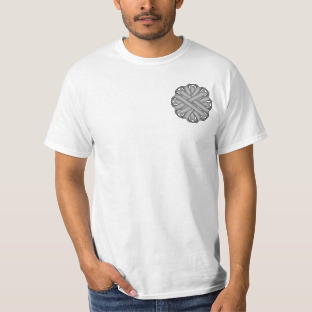 Camiseta Cinta de flor gris/gris (Anverso)