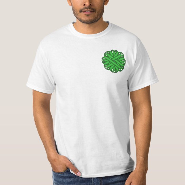 Camiseta Cinta de flor verde (Anverso)