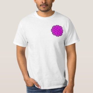 Camiseta Cinta de flores moradas