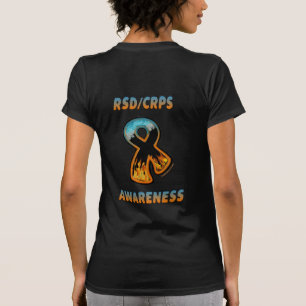 Camiseta Cinta de fuego y hielo RSD/CRPS de sensibilización