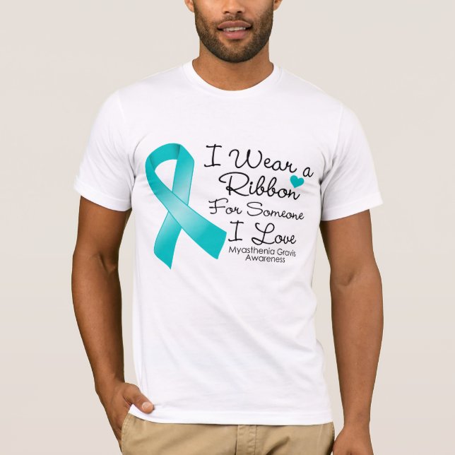Camiseta Cinta de Gravis de la miastenia para alguien amor (Anverso)