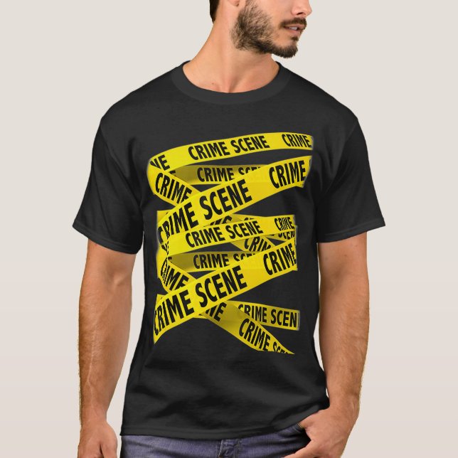 Camiseta Cinta de investigación de escena del crimen Cienci (Anverso)