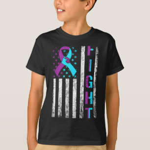 Camiseta cinta de la bandera americana de concienciación so