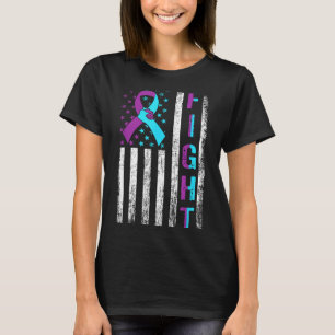 Camiseta Cinta de la bandera americana de concienciación so