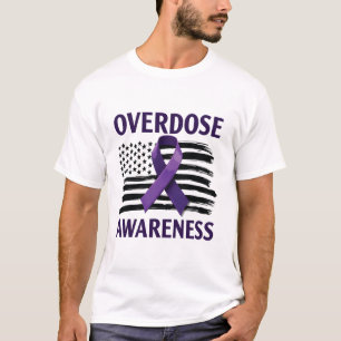 Camiseta Cinta de la Bandera Americana Mes de Concienciació