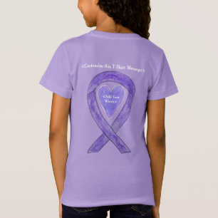 Camiseta Cinta de la Cinta de Concienciación sobre el Cánce