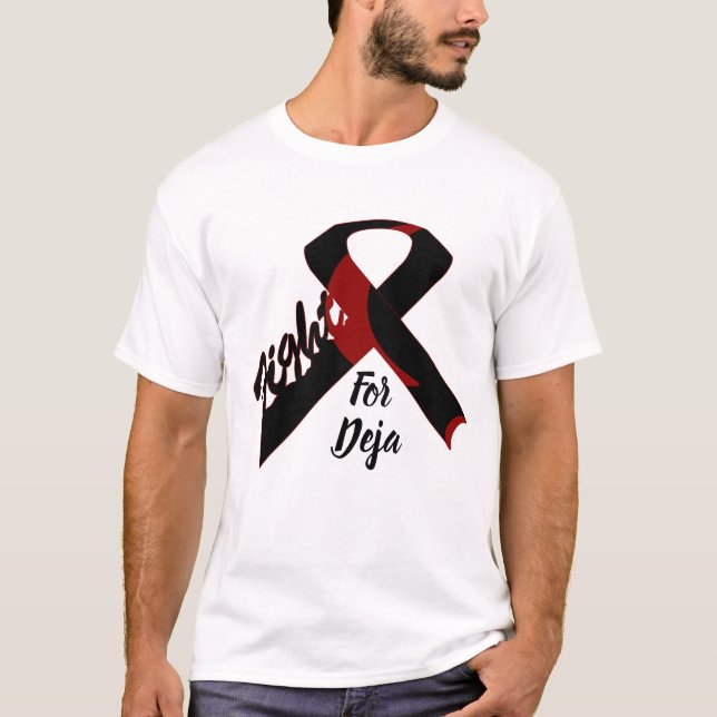Camiseta Cinta de la conciencia de la célula falciforme (Anverso)