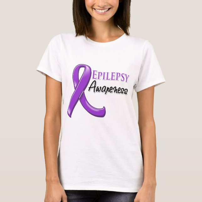Camiseta Cinta de la conciencia de la epilepsia (Anverso)