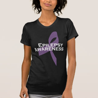 Camiseta cinta de la conciencia de la epilepsia