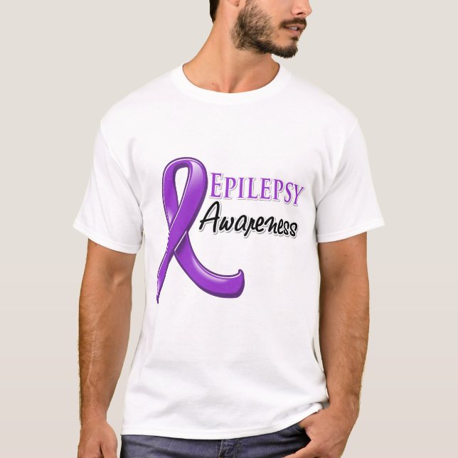 Camiseta Cinta de la conciencia de la epilepsia (Anverso)