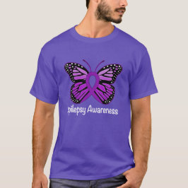 Camiseta Cinta de la conciencia de la mariposa de la
