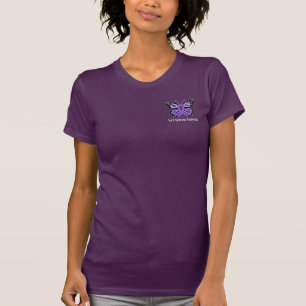 Camiseta Cinta de la conciencia de la mariposa del síndrom