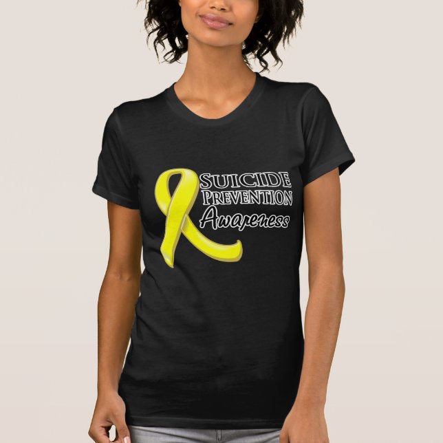 Camiseta Cinta de la conciencia de la prevención del (Anverso)